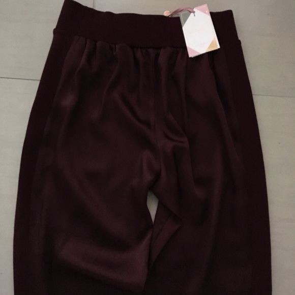 Ted Baker Burgundy Jogger Sweatpants - Picture 3 of 6
